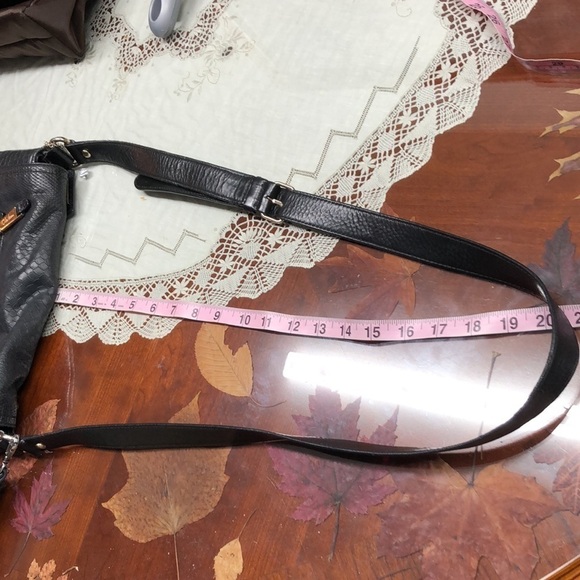 Cole Haan Python Reptile Black Crossbody Purse - Picture 8 of 12